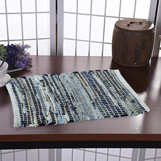 Perilla home Charcoal grey chindi Placemat  (set of 4)