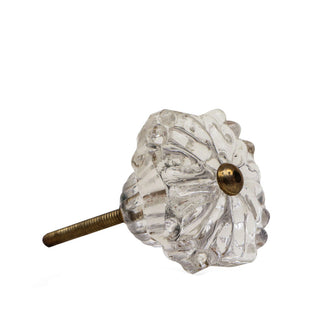 Glass Belle Knobs ( Clear) Set of 6