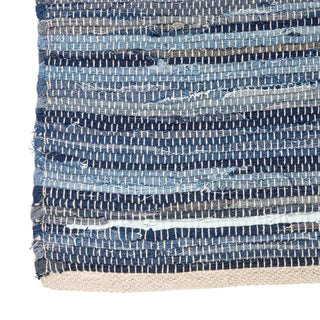 Perilla home Handmade Denim chindi Placemat  (Set of 4)