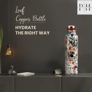 Grey Printed Copper Bottle (1L)