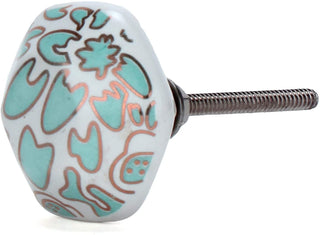Hollyhock Green Knob ( Set of 6 )