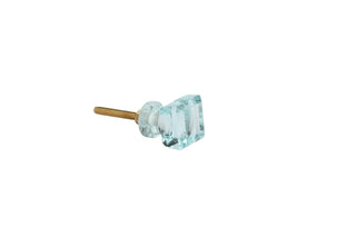 Turquoise Glass Knob Set Of 6 - Perilla Home