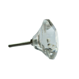 Clear Cut Glass Drawer Knobs (Set of 10)
