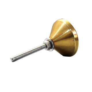 Four glass Brass Mother Of Pearl Knob (Set of 6)