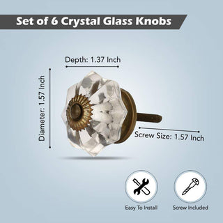Clear Melon Glass Drawer Knob - Perilla Home