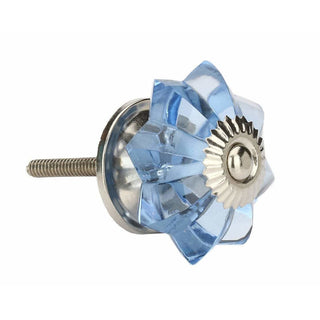 Cola Water Melon Glass Knobs ( Chrome ) (Set of 6)
