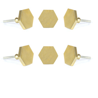Golden Lucca Metal Knobs (Set of 6)