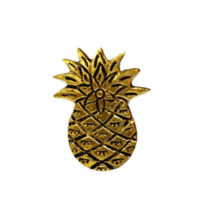 Gold Pineapple Brass Knobs (Set of 6)