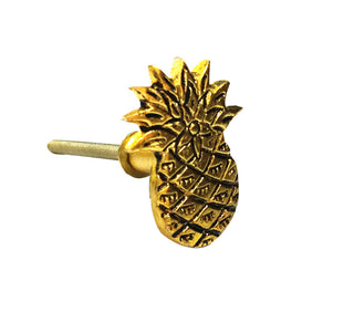 Gold Pineapple Brass Knobs (Set of 6)