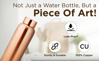 Cleo Copper Water Bottle (1L)