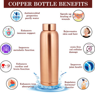 Cleo Copper Water Bottle (1L)