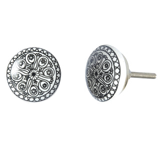Mix Design Printed Ceramic Knobs ( Set of 8 )