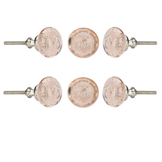 Light Pink Bubble Glass Knobs - Perilla Home